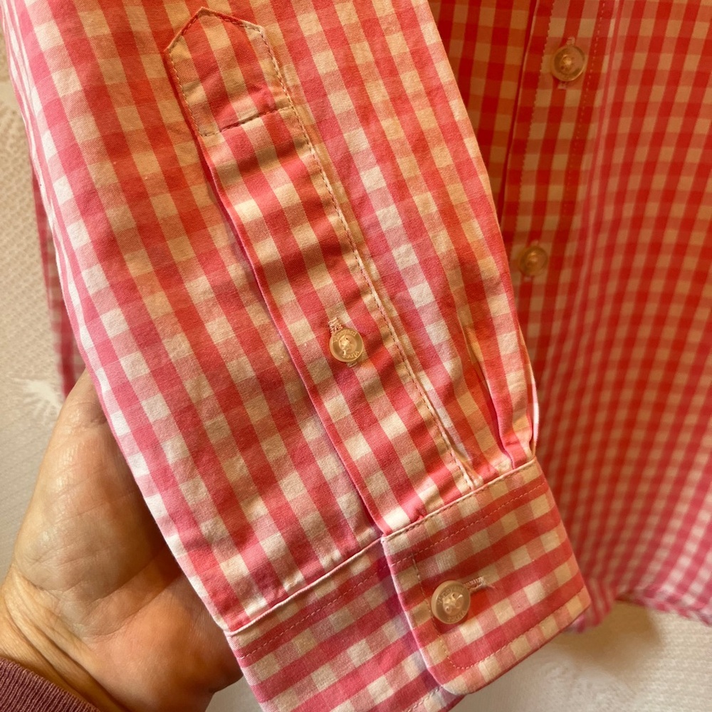 Vineyard Vines Gingham Button Down Shirt L - Picture 4 of 7